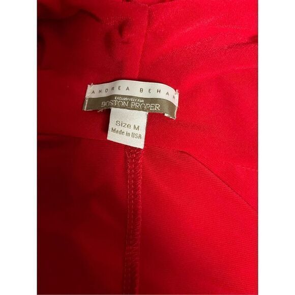 Andrea Behar Red Dress NWOT Size M - Picture 6 of 9